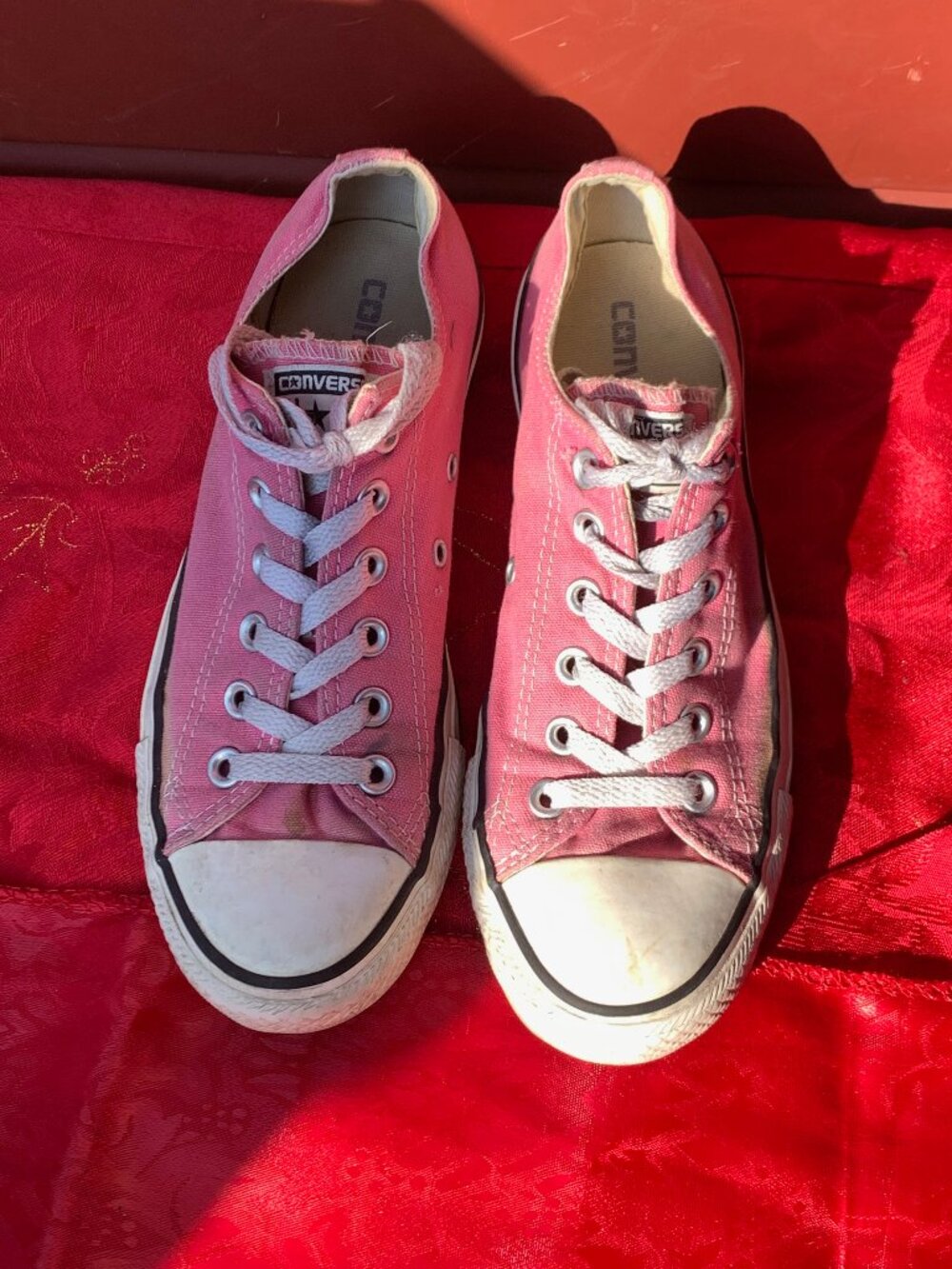 Pink Converse All Star Low-Top Sneakers - Size Woman 8 - Men 6
